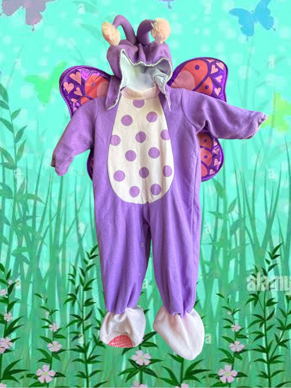 Incharacter Baby Purple Butterfly Kids Costume - Medium 12-18 Months